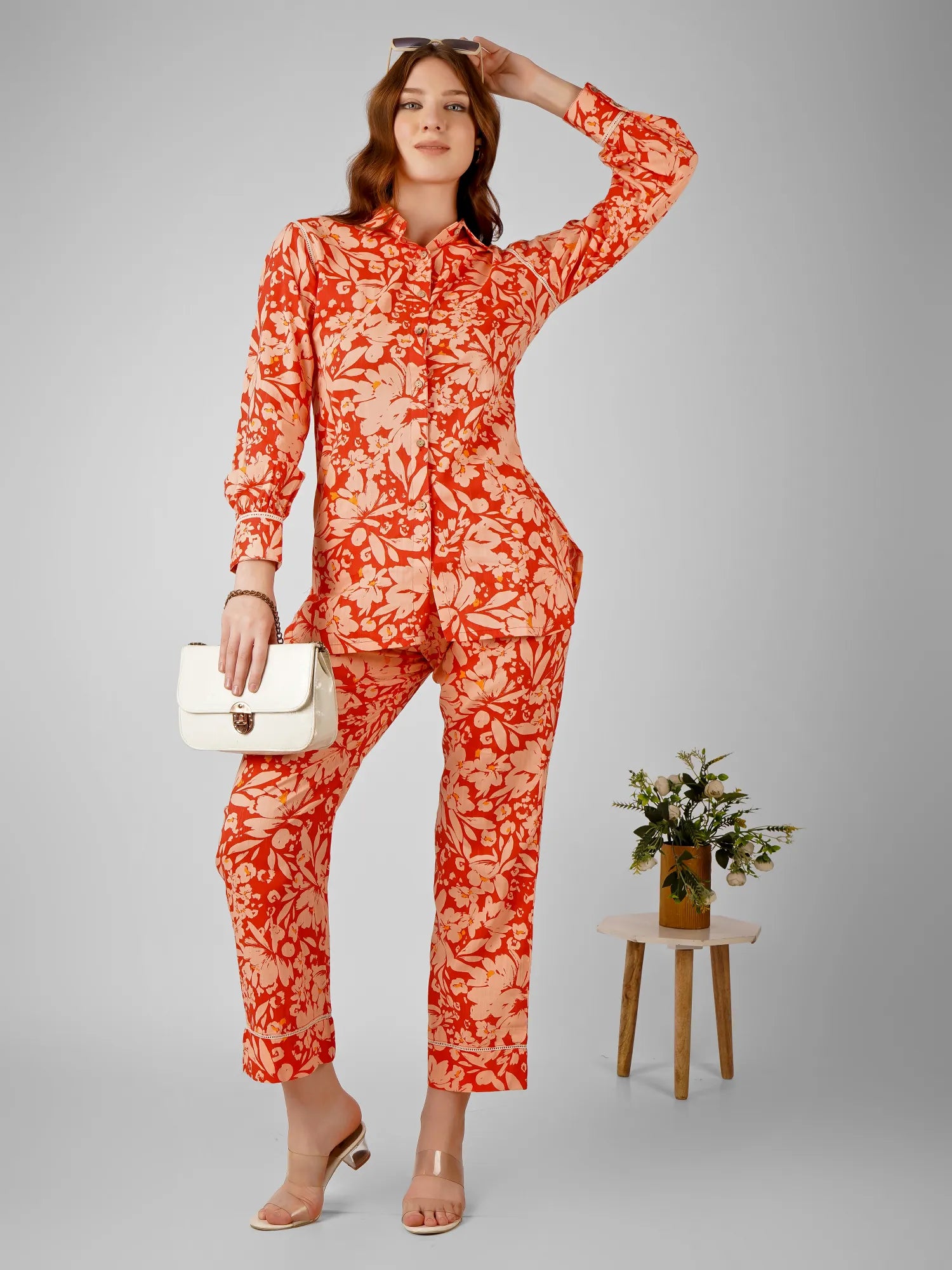 Orange Petal Dream Co-ord set