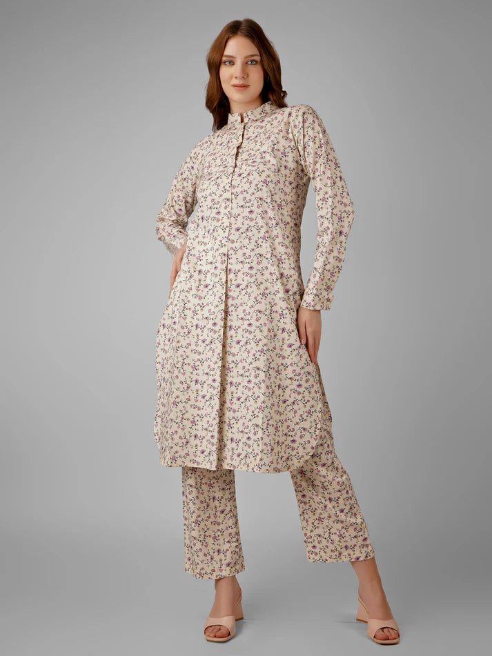 Floral Charm Full Sleeve Kurta Set
