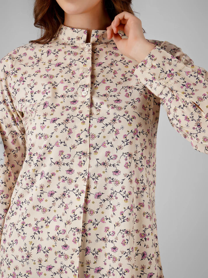 Floral Charm Full Sleeve Kurta Set