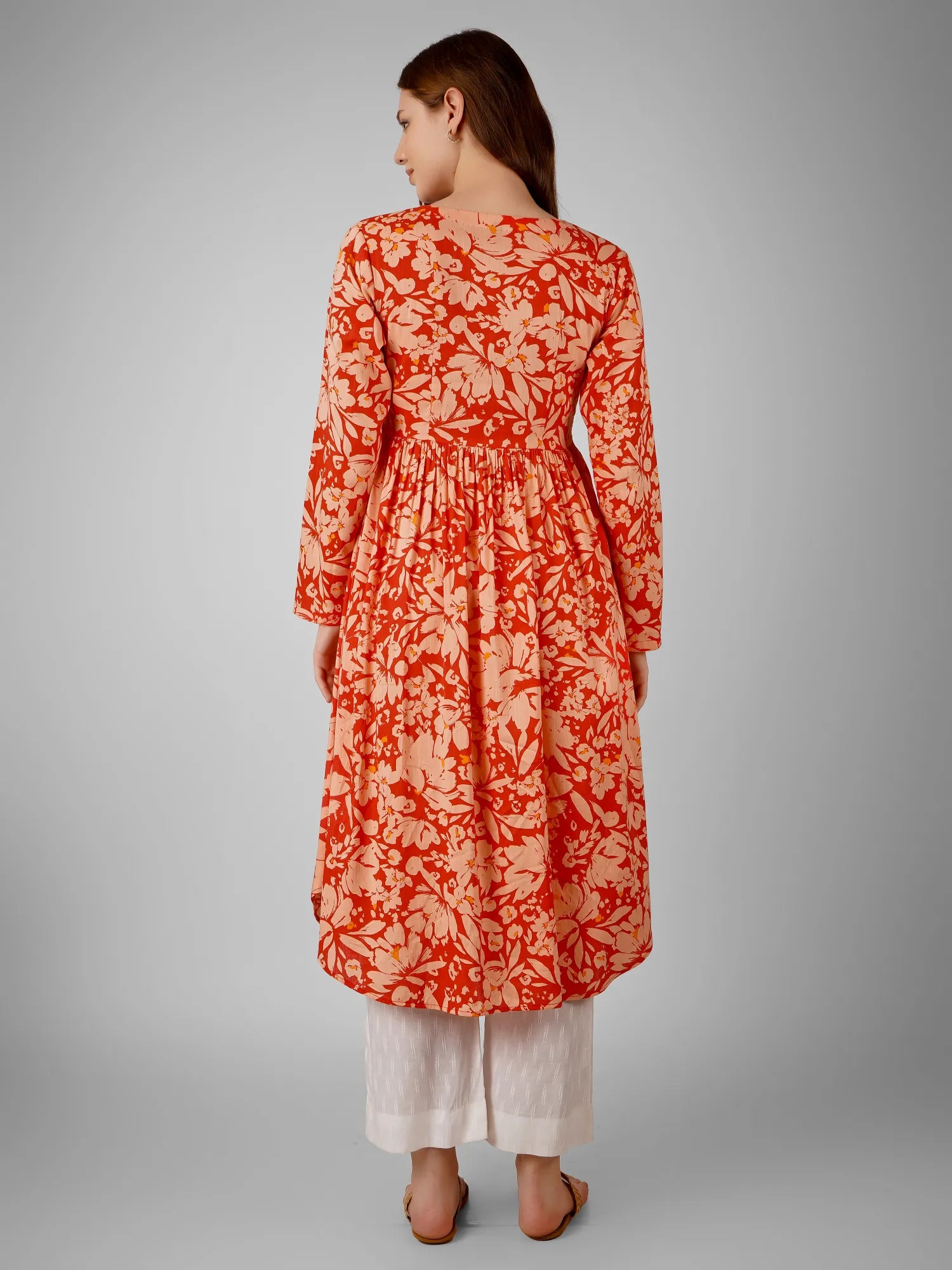 Crimson Petal Kurti Dress