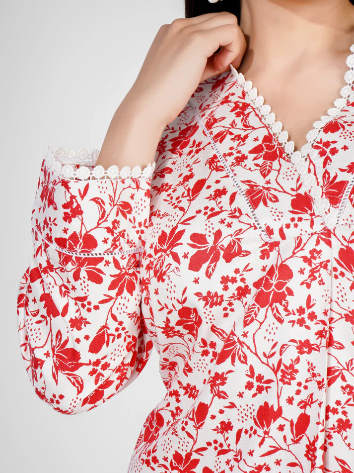 Floral Printed Co-ord Set